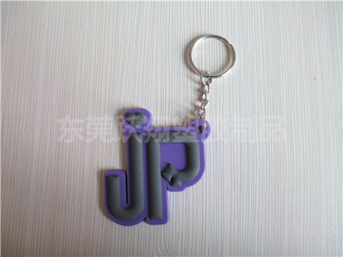 PVC微量钥匙扣－字母LOGO挂件4